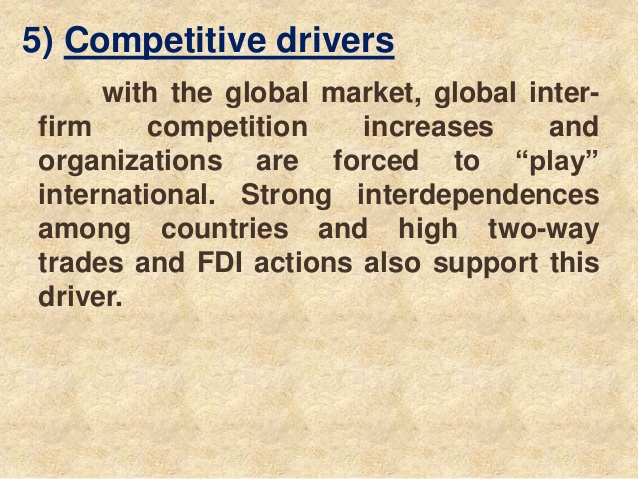 four drivers of globalization